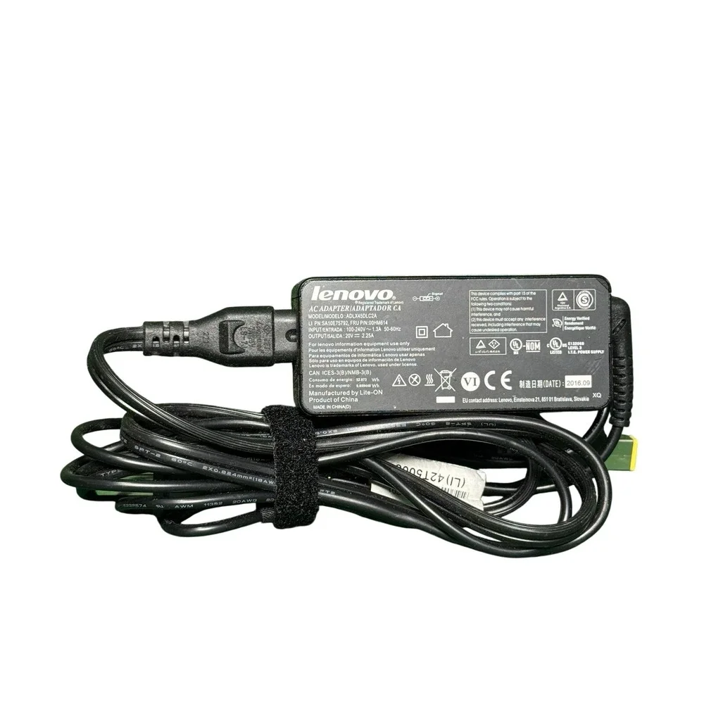 Lenovo ADLX45DLC2A 20V 2.25A 45W Genuine Original AC Power Adapter Charger Black